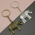 Metal Minimalist Elephant Keychain Bag Charm Gift – Antique Copper view 1