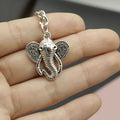 Zinc Alloy Minimalist Elephant Keychain Bag Charm Gift (7495) view 3