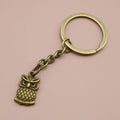 Zinc Alloy Simple Owl Keychain For Bag Charm Gift – Antique Copper view 6