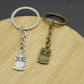 Zinc Alloy Simple Owl Keychain For Bag Charm Gift – Antique Copper view 4
