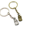 Zinc Alloy Simple Owl Keychain For Bag Charm Gift – Antique Copper view 5