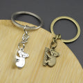 Zinc Alloy Minimalist Koala Bear Keychain Bag Charm view 4