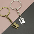 Zinc Alloy Minimalist Koala Bear Keychain Bag Charm view 1
