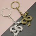 Metal Minimal Dragon Keychain Key Ring Gift Wholesale view 1