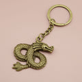 Metal Minimal Dragon Keychain Key Ring Gift Wholesale view 6