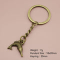 Metal Swordfish Keychain Bag Charm view 2