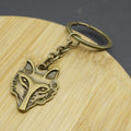 Metal Wolf Head Keychain Animal Bag Charm Gift view 4