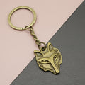 Metal Wolf Head Keychain Animal Bag Charm Gift view 1
