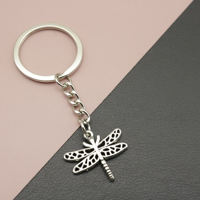 Metal Dragonfly Keychain For Bag Charm Gift