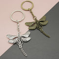 Metal Simple Dragonfly Keychain For Bag Charm Gift view 1