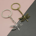 Metal Dragonfly Keychain Simple Bag Charm Gift view 1