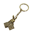 Zinc Alloy Poker Rabbit Head Keychain For Bag Charm Gift view 5