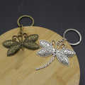 Zinc Alloy Minimal Dragonfly Keychain Bag Charm Gift view 4