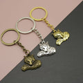 Metal Fox Shape Keychain Simple Animal Bag Charm view 1