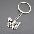 Zinc Alloy Simple Butterfly Keychain Bag Charm Gift view 4