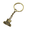Zinc Alloy I Love Cat Keychain For Pet Lover Gift view 5
