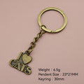 Zinc Alloy I Love Cat Keychain For Pet Lover Gift view 2
