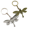 Zinc Alloy Dragonfly Keychain Simple Bag Charm Gift view 5