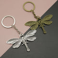 Zinc Alloy Dragonfly Keychain Simple Bag Charm Gift view 1
