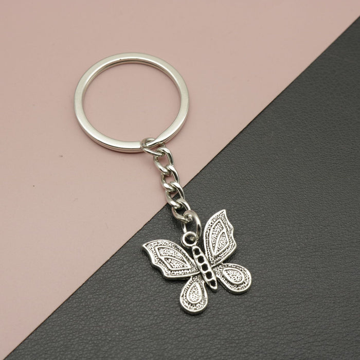 Metal Butterfly Keychain Minimalist Bag Charm Gift