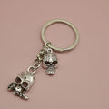 Metal Minimalist Skull Keychain Bag Charm Gift view 6