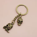 Metal Minimalist Skull Keychain Bag Charm Gift view 4