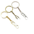 Metal Minimalist Double Eight Shape Keychain Bag Charm view 5