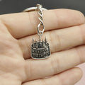 Metal Cake Keychain Bag Charm for Keys and Gifts view 3