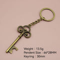 Metal Lock And Key Keychain Simple Key Ring Gift view 2