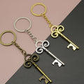 Metal Lock And Key Keychain Simple Key Ring Gift view 1