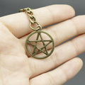 Metal Five Point Star Keychain Bag Charm for Keys and Gifts view 4