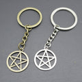 Metal Five Point Star Keychain Bag Charm for Keys and Gifts view 3