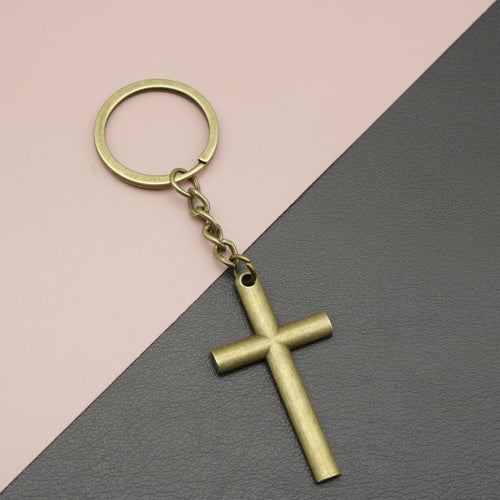 Zinc Alloy Cross Pendant Keychain For Key Ring Gift