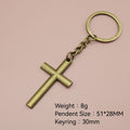 Zinc Alloy Cross Pendant Keychain For Key Ring Gift view 2
