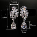 2026 New Delicate Design Short Water Drop Earrings For Women, Elegant Bridal Wedding Dangle Earrings view 5