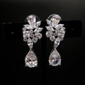 2026 New Delicate Design Short Water Drop Earrings For Women, Elegant Bridal Wedding Dangle Earrings view 4