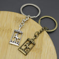 Metal Carousel Horse Keychain Minimalist Bag Charm Gift view 3