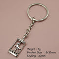 Metal Carousel Horse Keychain Minimalist Bag Charm Gift view 2