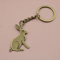 Zinc Alloy Simple Rabbit Keychain Bag Charm Gift view 6