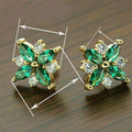 Two Tone Stud Earrings For Women, Niche Designer Fashion Ear Jewelry, Premium 2026 Trending Style view 4
