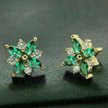 Two Tone Stud Earrings For Women, Niche Designer Fashion Ear Jewelry, Premium 2026 Trending Style view 1