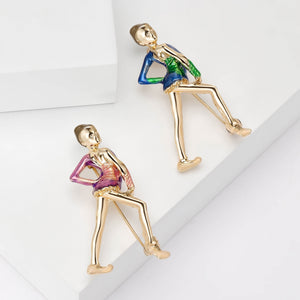 Alloy Women's Brooch Pin With Minimalist Fashion Design For Party Apparel