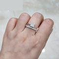 Fashion Double Layer Half Hoop Ring For Women, Minimalist Niche Design Adjustable Pinky Finger Ring view 2