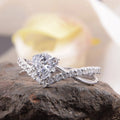 Double Layer Triangle Couple Ring For Women, Romantic Wedding Ceremony And Daily Commute Jewelry view 3