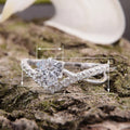 Double Layer Triangle Couple Ring For Women, Romantic Wedding Ceremony And Daily Commute Jewelry view 5