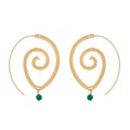 Exaggerated Hollow Spiral Coil Ear Hook Earrings For Women, European American Fashion Hoops view 2