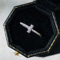T Shape Minimalist Women's Moissanite Ring, Delicate Versatile Index Finger Jewelry Gift view 4