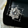 Trendy Snowflake Zircon Ring For Women, Korean Niche Design Birthday Gift Fashion Finger Jewelry view 5