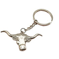 Zinc Alloy Minimalist Bull Head Keychain Bag Charm Gift view 5