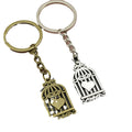 Metal Heart Birdcage Keychain Bag Charm view 5
